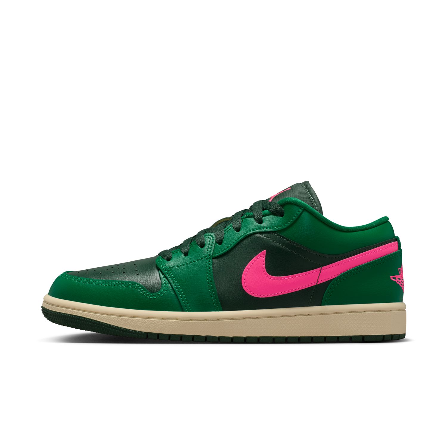 Sapatilhas Casual de Mulher WMNS Air Jordan 1 Low Verde-5