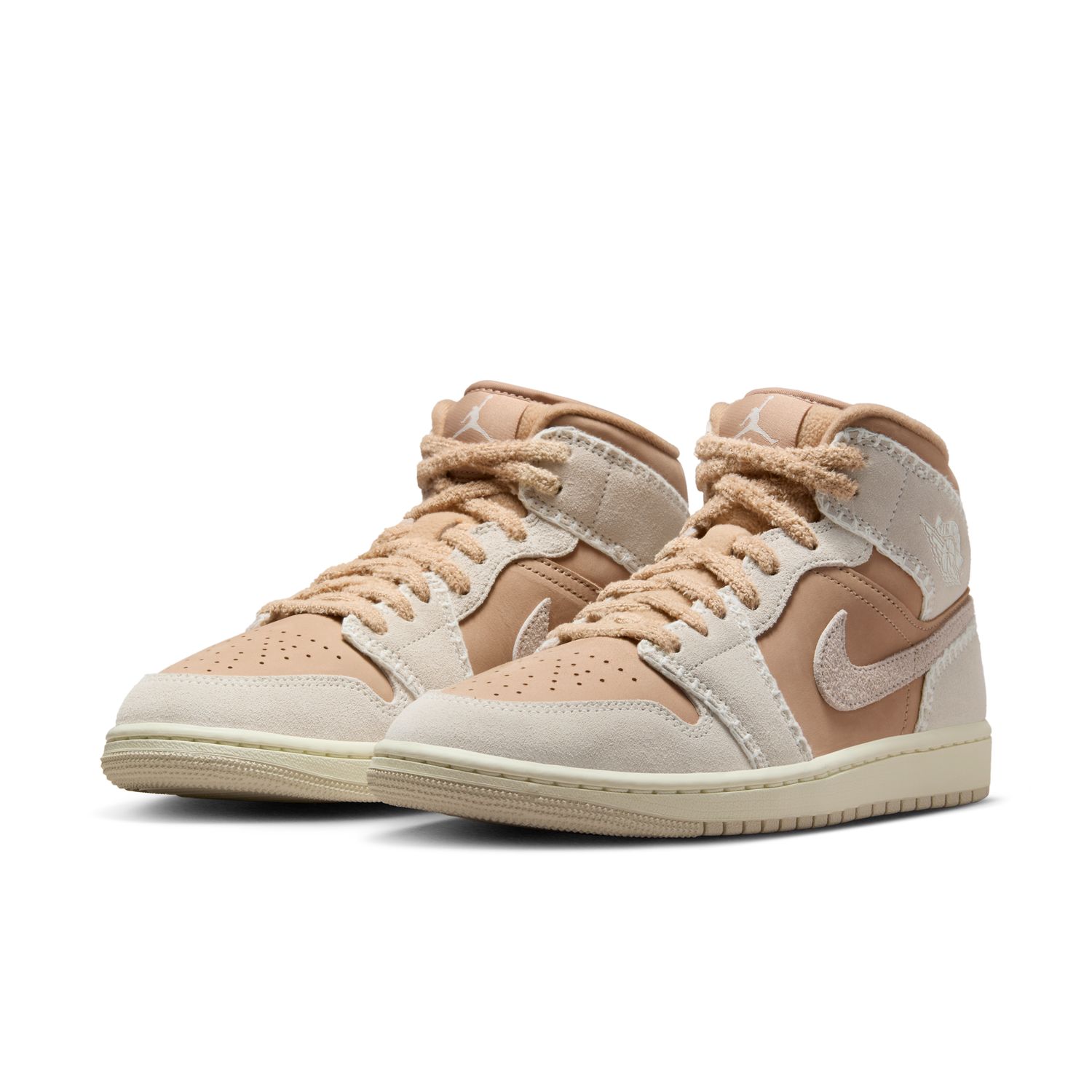 Sapatilhas Casual de Mulher WMNS Air Jordan 1 Mid SE Castanho-3