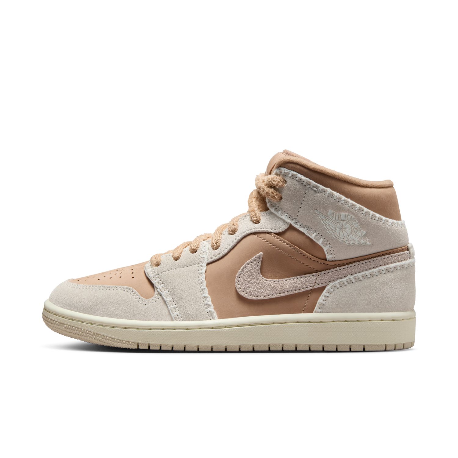 Sapatilhas Casual de Mulher WMNS Air Jordan 1 Mid SE Castanho-6