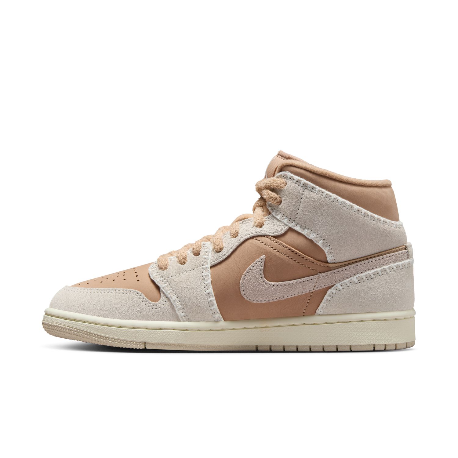 Sapatilhas Casual de Mulher WMNS Air Jordan 1 Mid SE Castanho-7
