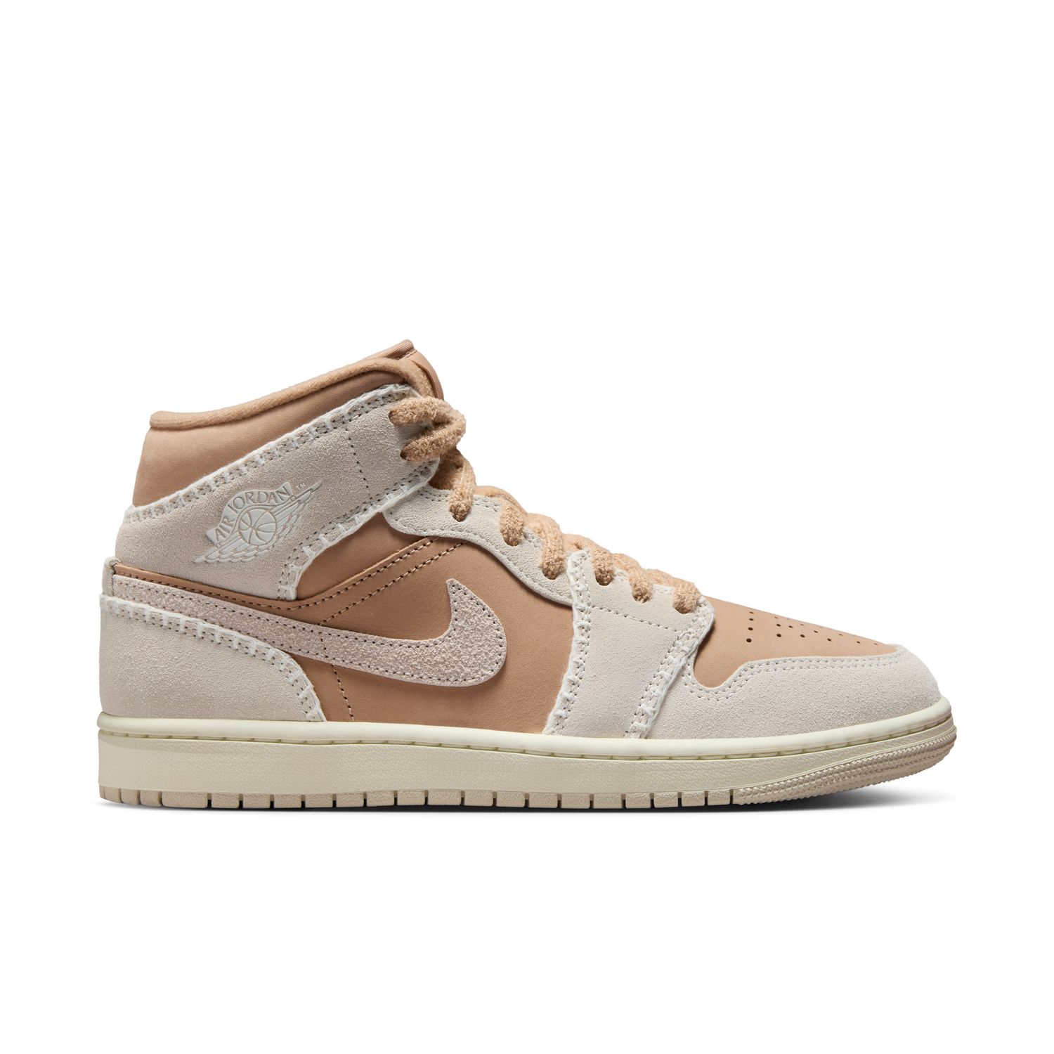 Sapatilhas Casual de Mulher WMNS Air Jordan 1 Mid SE Castanho-8