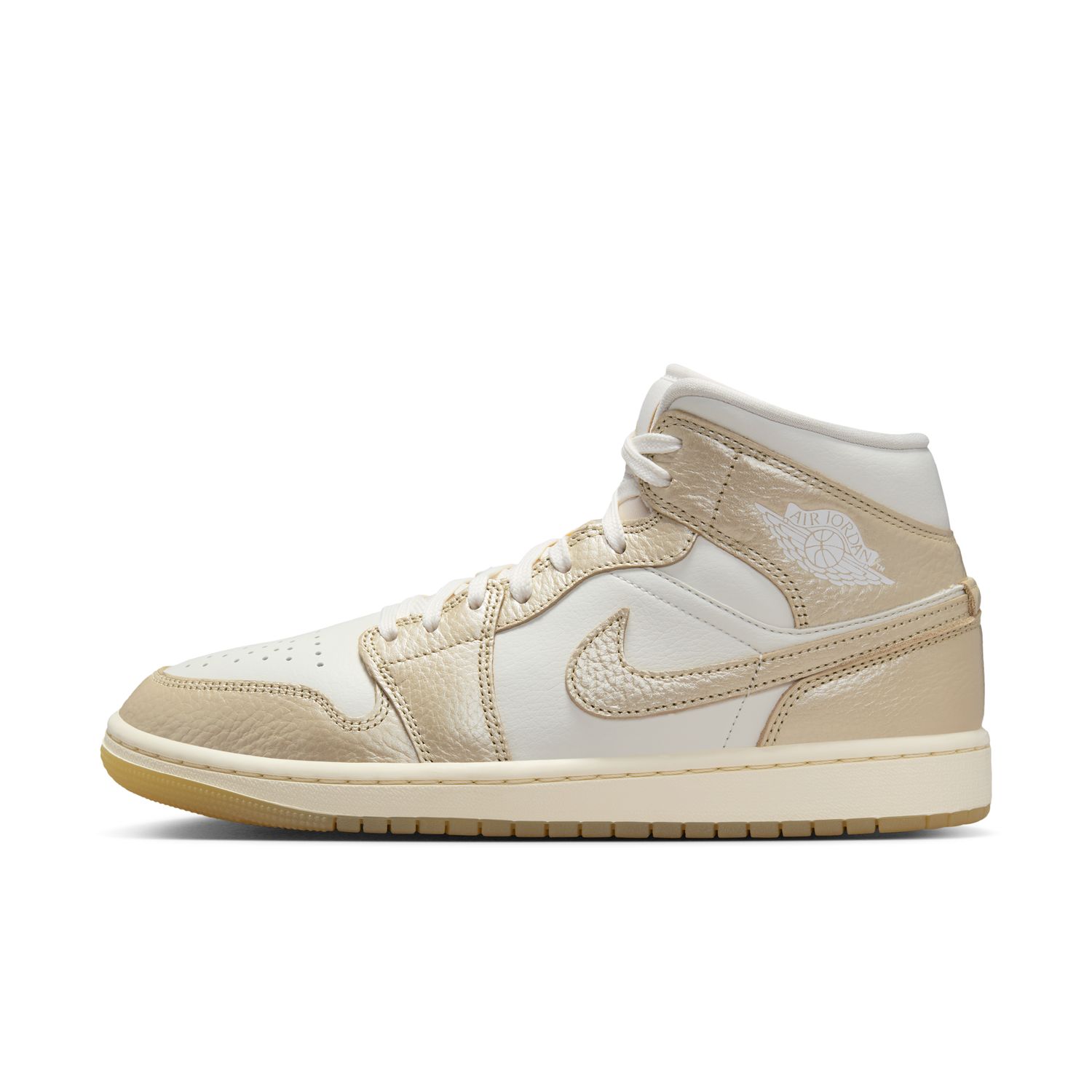 Sapatilhas Casual de Mulher WMNS Air Jordan 1 Mid SE Branco-5