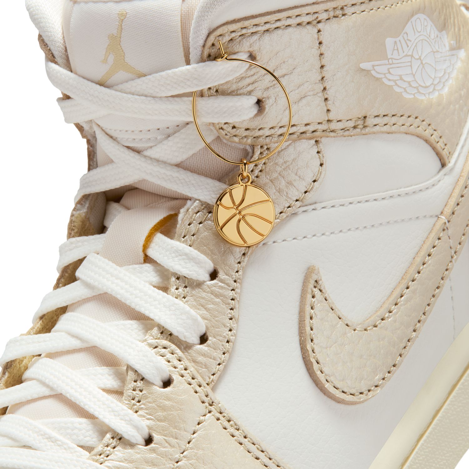Sapatilhas Casual de Mulher WMNS Air Jordan 1 Mid SE Branco-12