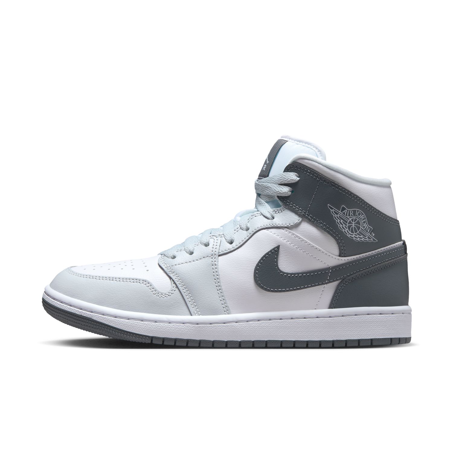 Sapatilhas Casual de Mulher WMNS Air Jordan 1 Mid Branco-5