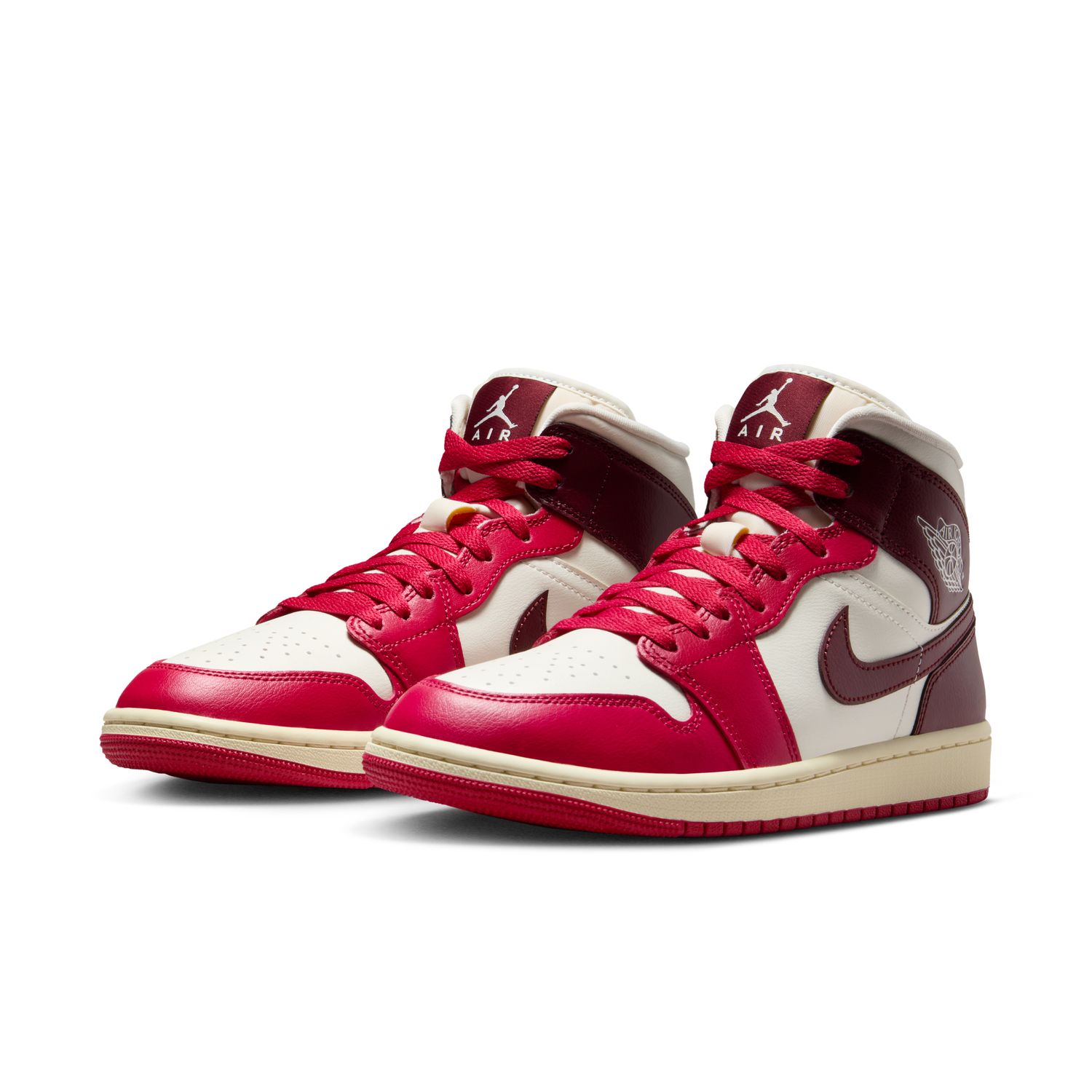 Sapatilhas Casual de Mulher WMNS Air Jordan 1 Mid Branco-3
