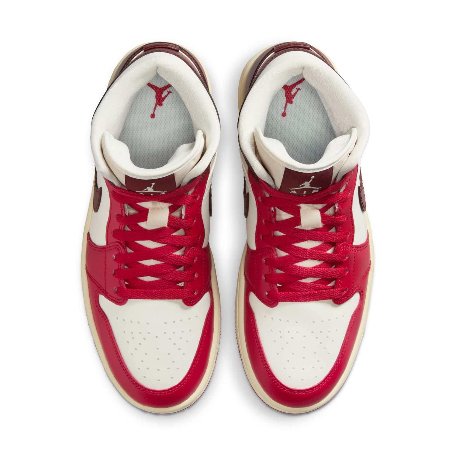 Sapatilhas Casual de Mulher WMNS Air Jordan 1 Mid Branco-4