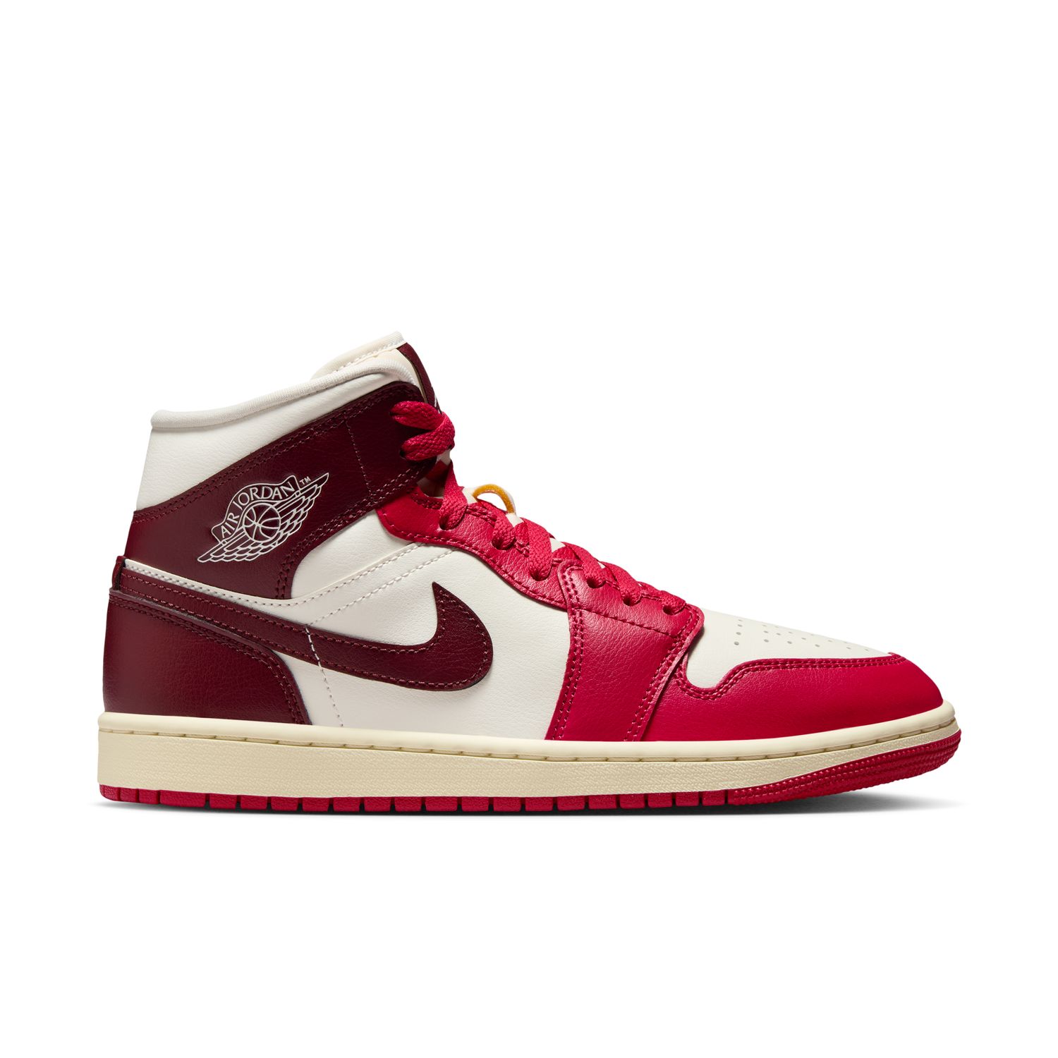 Sapatilhas Casual de Mulher WMNS Air Jordan 1 Mid Branco-7