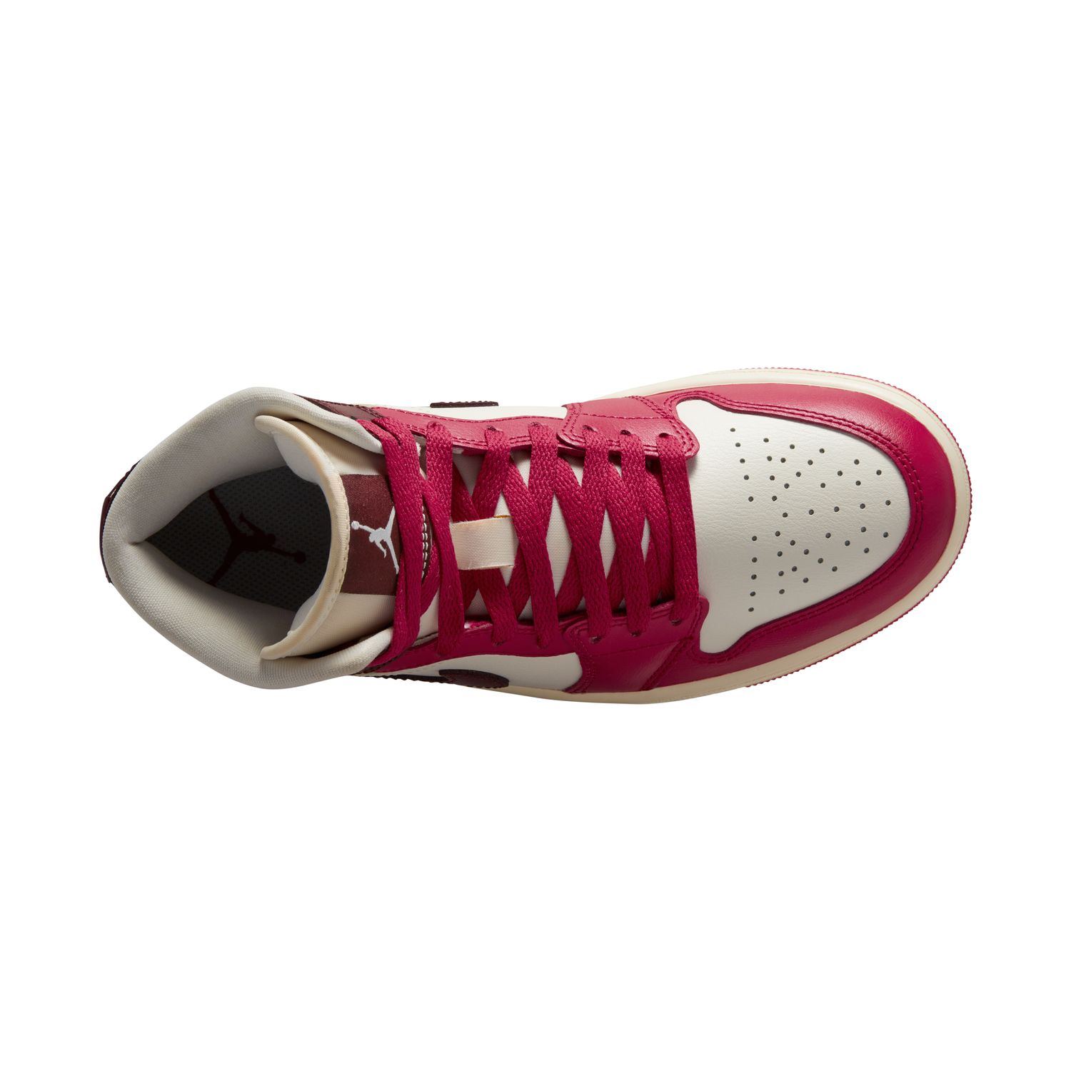 Sapatilhas Casual de Mulher WMNS Air Jordan 1 Mid Branco-8