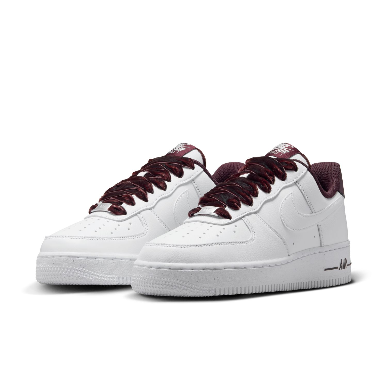 Sapatilhas Casual de Mulher W Air Force 1 '07 Vintage Branco / Grená-3