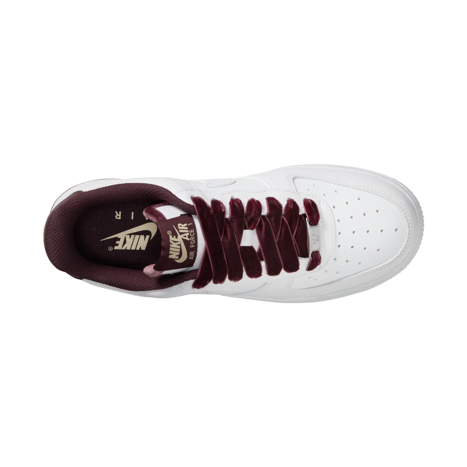 Sapatilhas Casual de Mulher W Air Force 1 '07 Vintage Branco / Grená-8