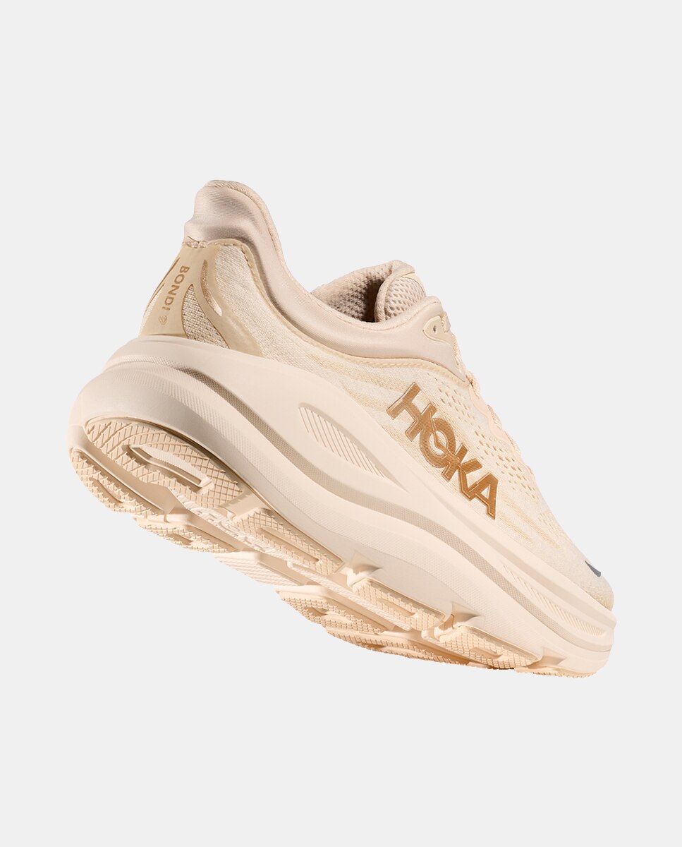 Hoka w bondi 9 para Mujer - Crema Crema-7