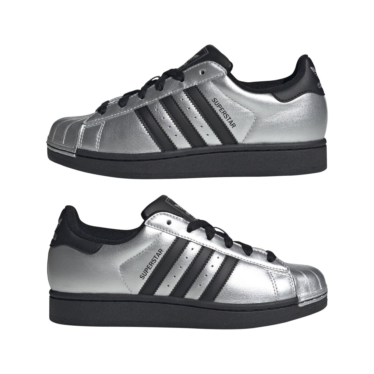 Superstar Ii W de Mulher Prata-10