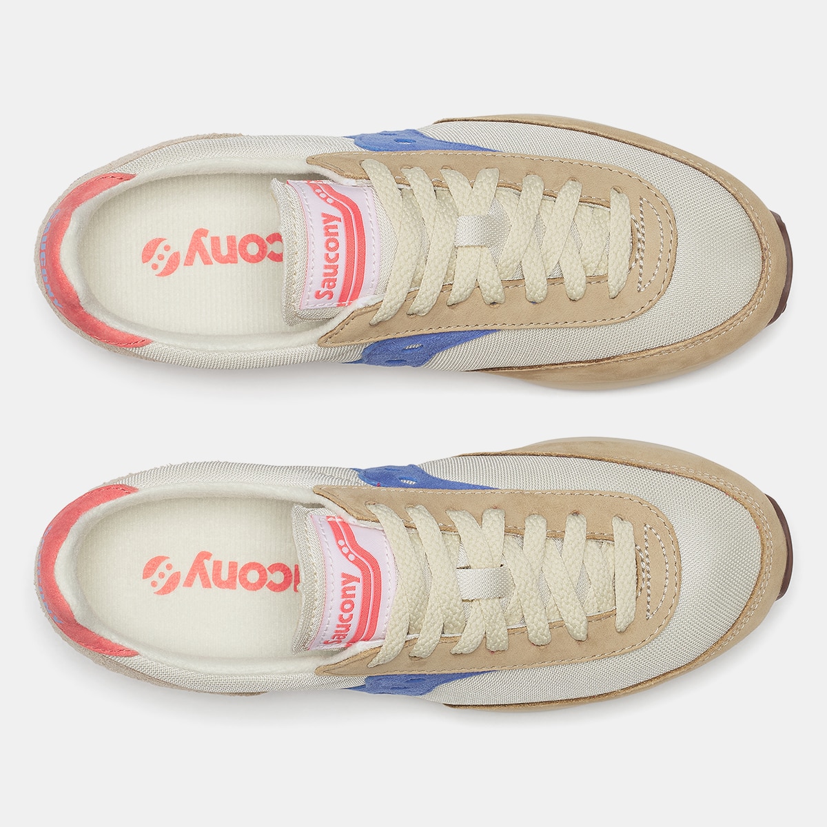 Sapatilhas Casual de Mulher Trainer 80 Bege / Azul-5