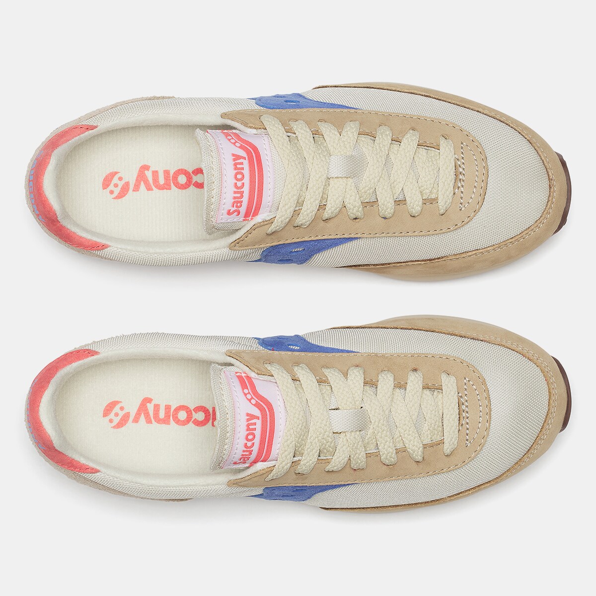 Sapatilhas Casual de Mulher Trainer 80 Bege / Azul-5