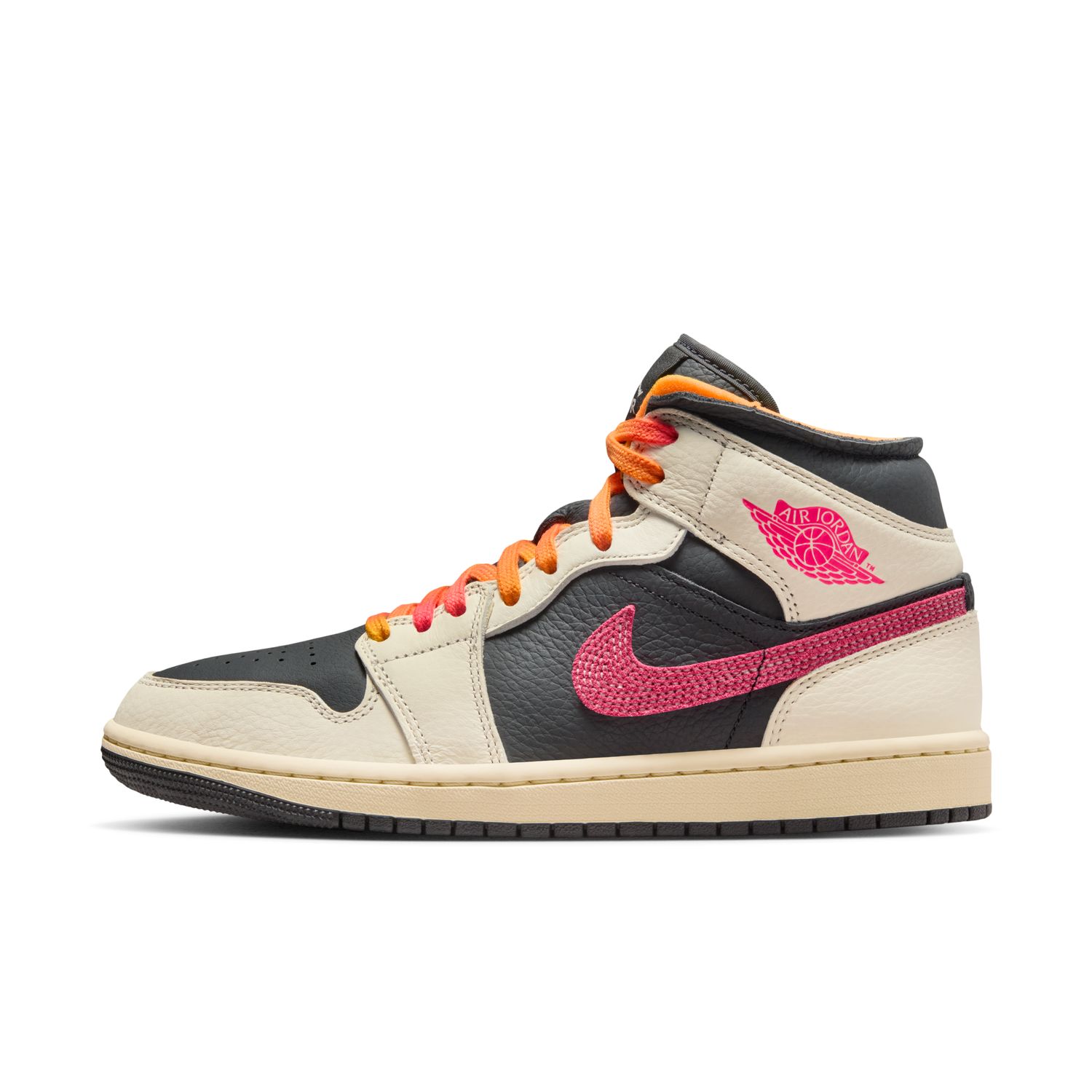 Sapatilhas Casual de Homem WMNS Air 1 MID SE EDG Branco-5