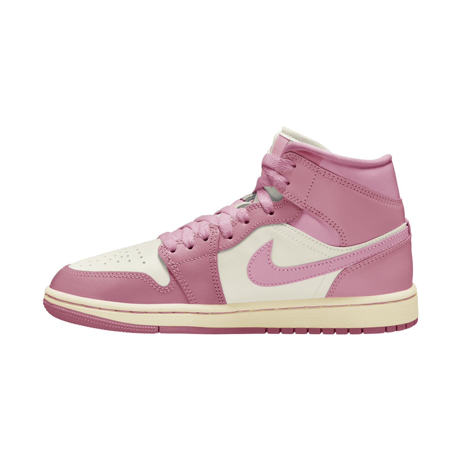 Sapatilhas Casual de Mulher WMNS Air Jordan 1 Mid Vermelho-2