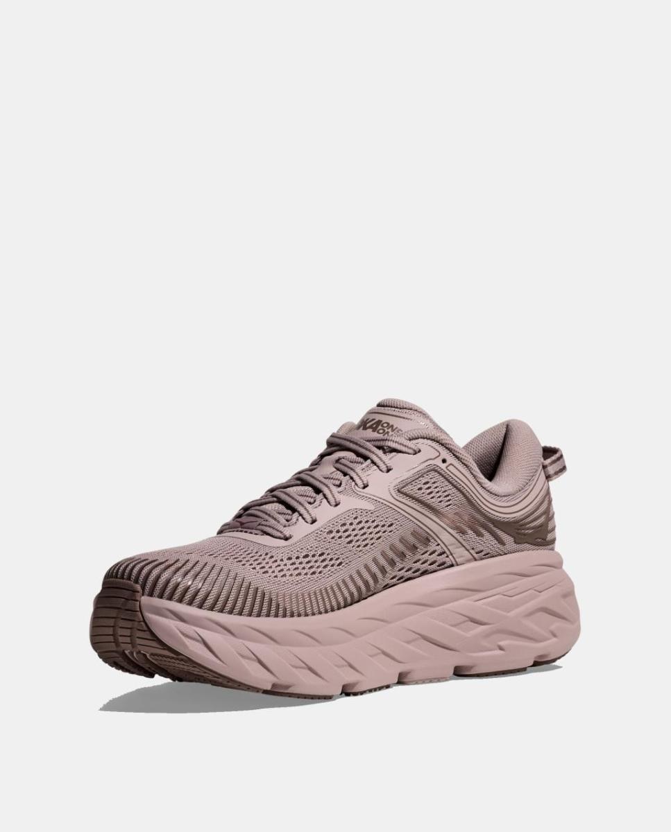 Hoka Zapatilla W Bondi 7 Para Mujer - Negro / Morado Negro / Morado-3