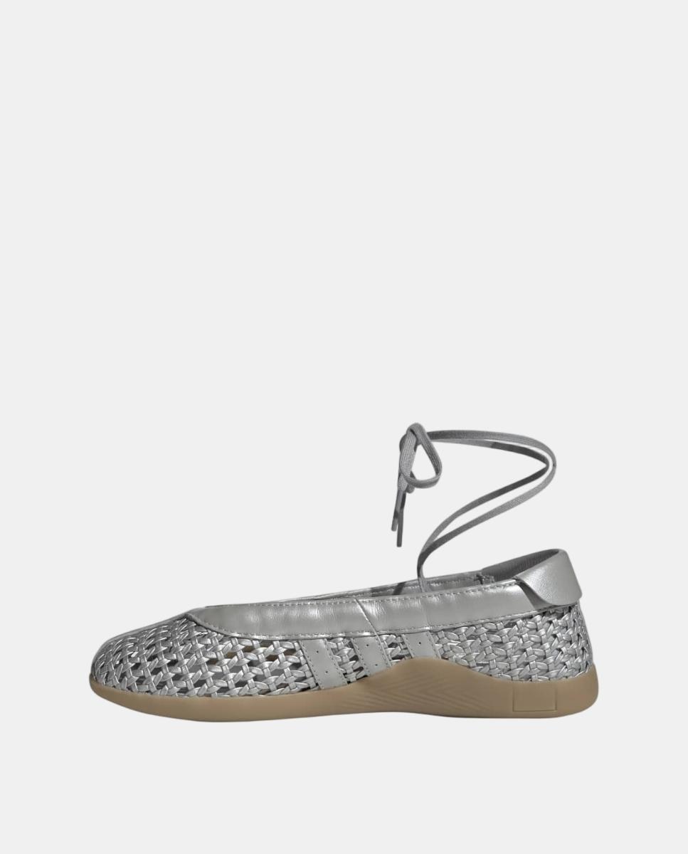 Taewkondo Mei Ballet de Mulher Adidas Prateado-3
