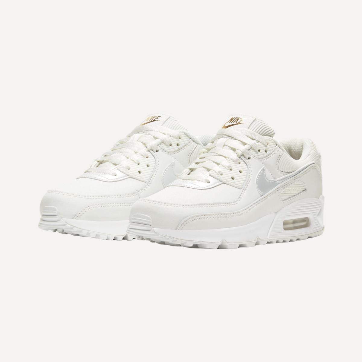 Sapatilhas Casual de Mulher WMNS Air Max 90 Branco-3
