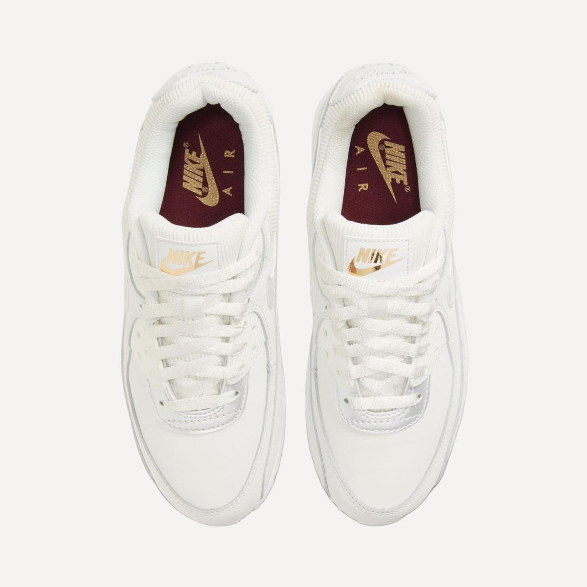 Sapatilhas Casual de Mulher WMNS Air Max 90 Branco-4