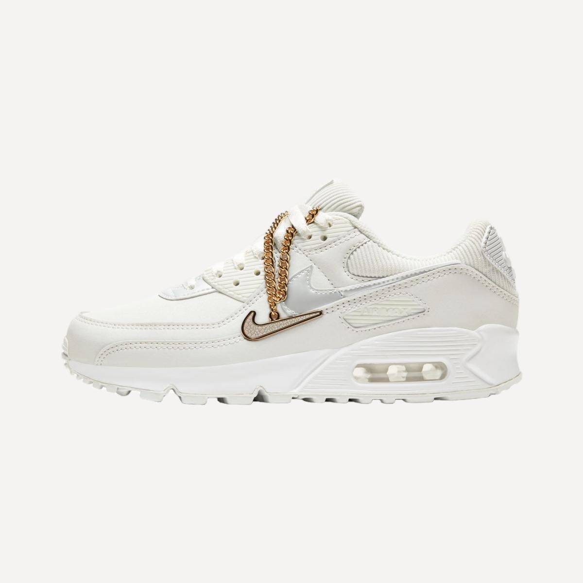 Sapatilhas Casual de Mulher WMNS Air Max 90 Branco-5