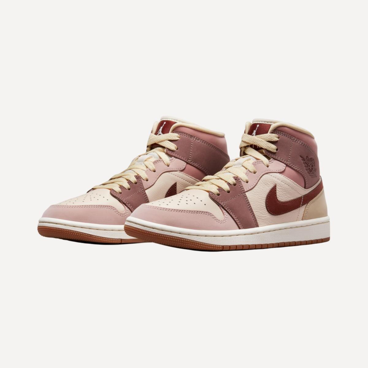 Sapatilhas Casual de Mulher WMNS Air Jordan 1 Mid SE Laranja-3