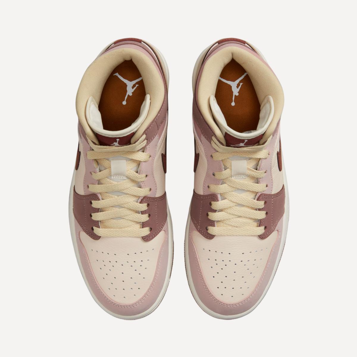 Sapatilhas Casual de Mulher WMNS Air Jordan 1 Mid SE Laranja-4