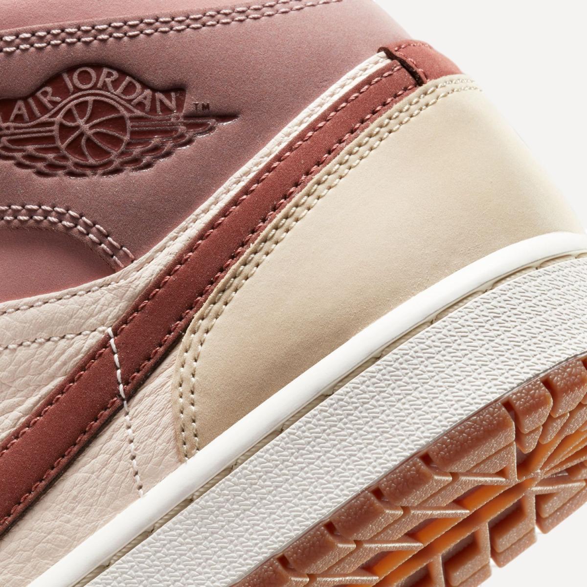 Sapatilhas Casual de Mulher WMNS Air Jordan 1 Mid SE Laranja-10