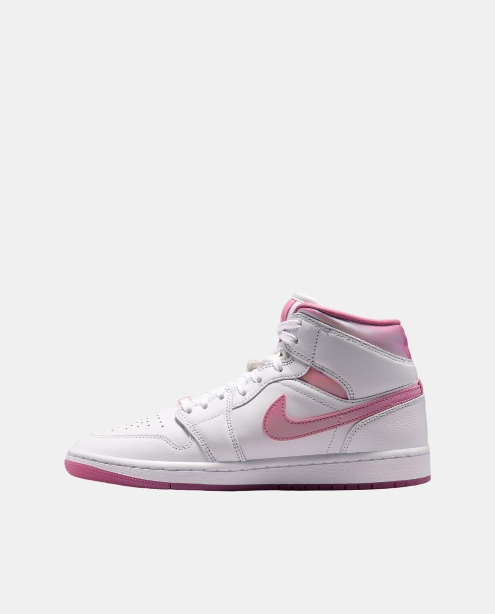 Sapatilhas Casual Para Mulher Wmns Air Jordan 1 Mid Se Jordan Branco-7