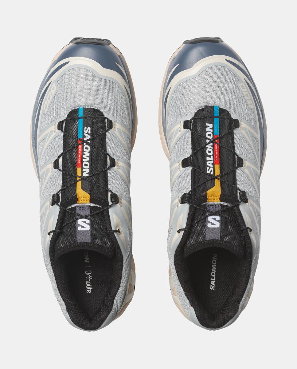 Salomon XT-6 para hombre - Gris / Azul Gris / Azul-3