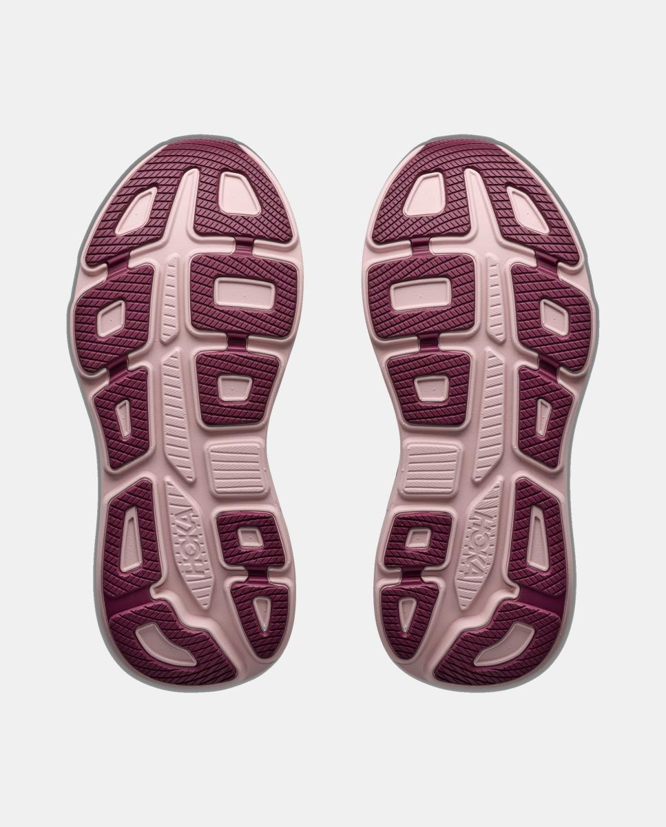 Hoka W BONDI 9 para mujer - Blanco / Rosa Blanco / Rosa-7