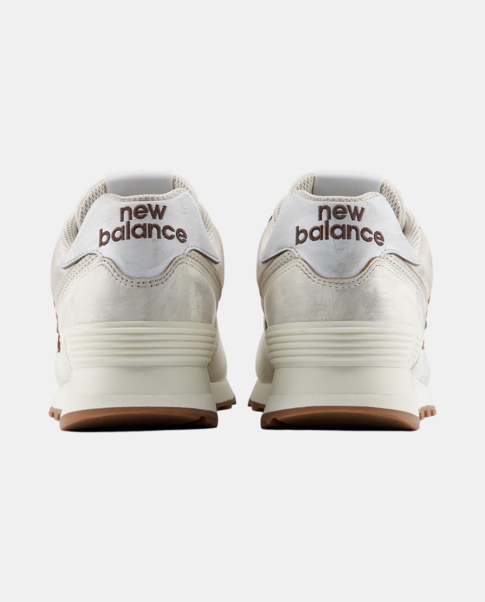 New Balance 574 para hombre y mujer - Blanco Blanco-4