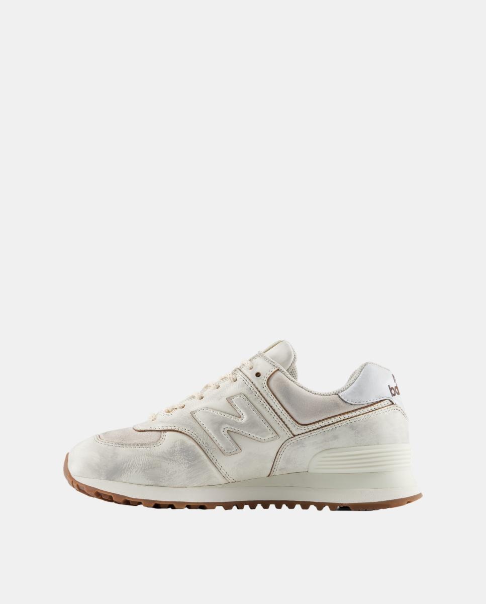New Balance 574 para hombre y mujer - Blanco Blanco-5