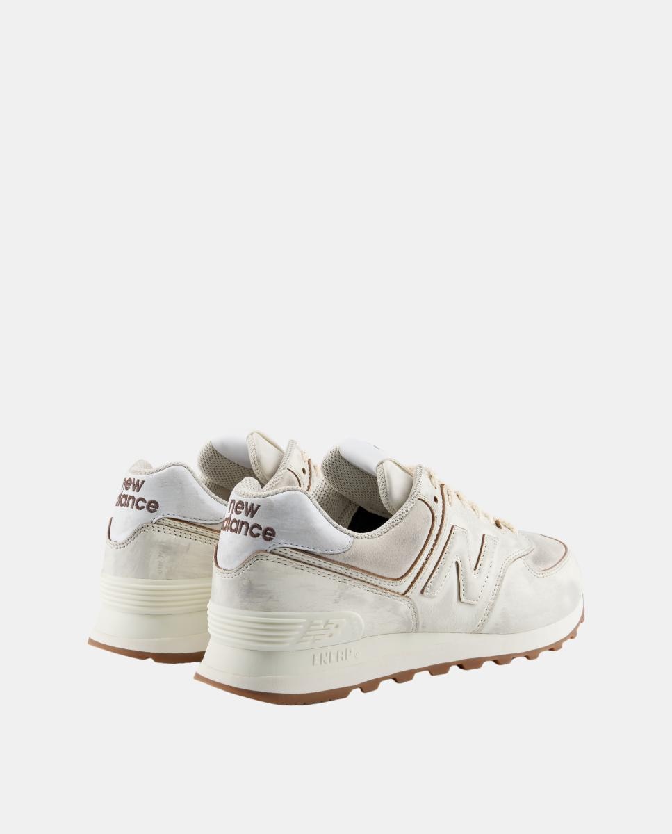 New Balance 574 para hombre y mujer - Blanco Blanco-8
