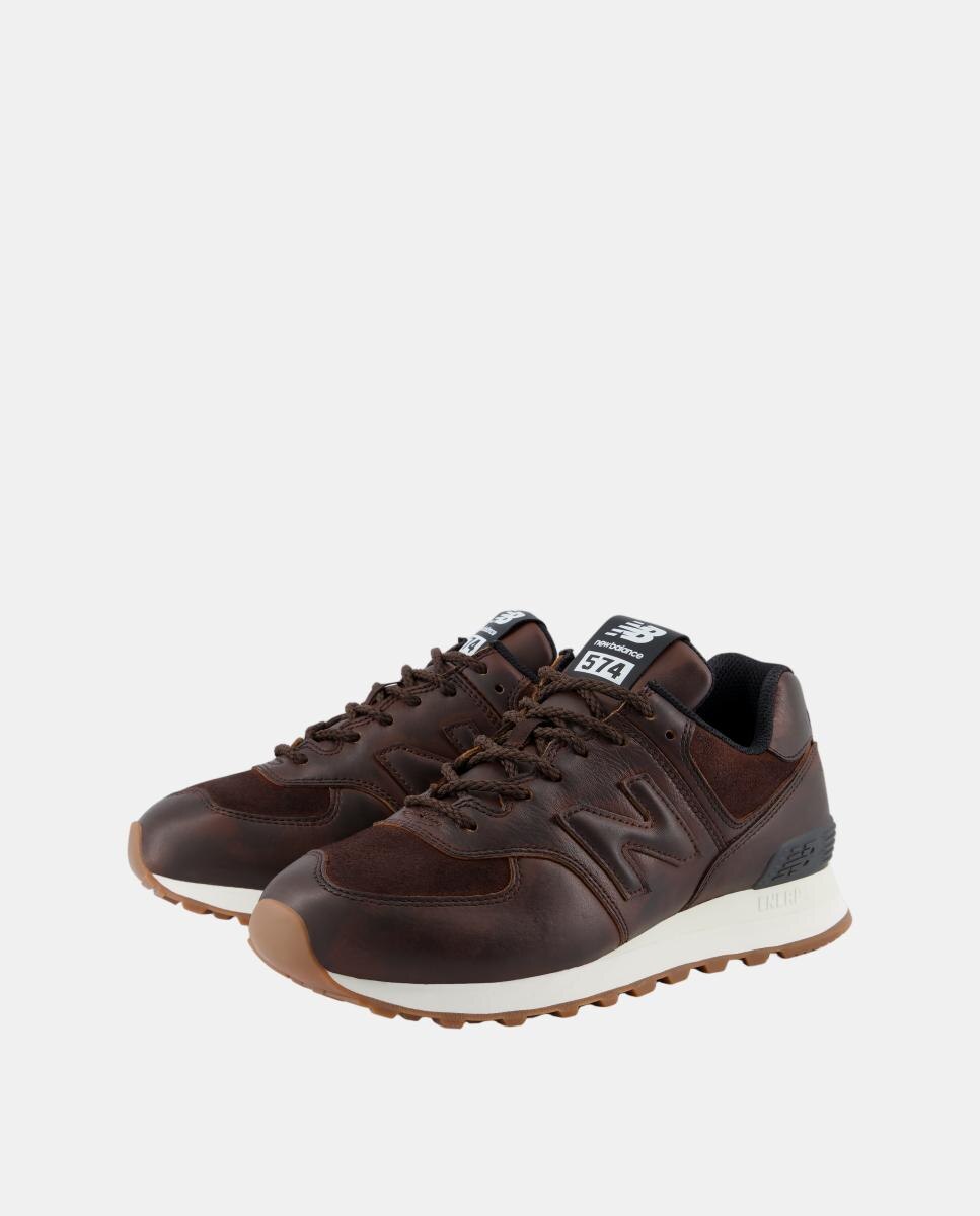 New Balance 574 para hombre y mujer - Marrón Marrón-8