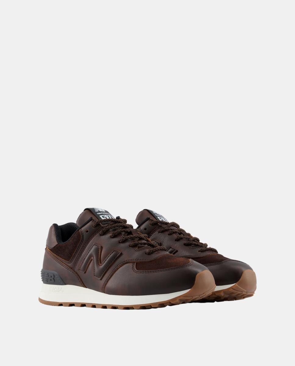 New Balance 574 para hombre y mujer - Marrón Marrón-10