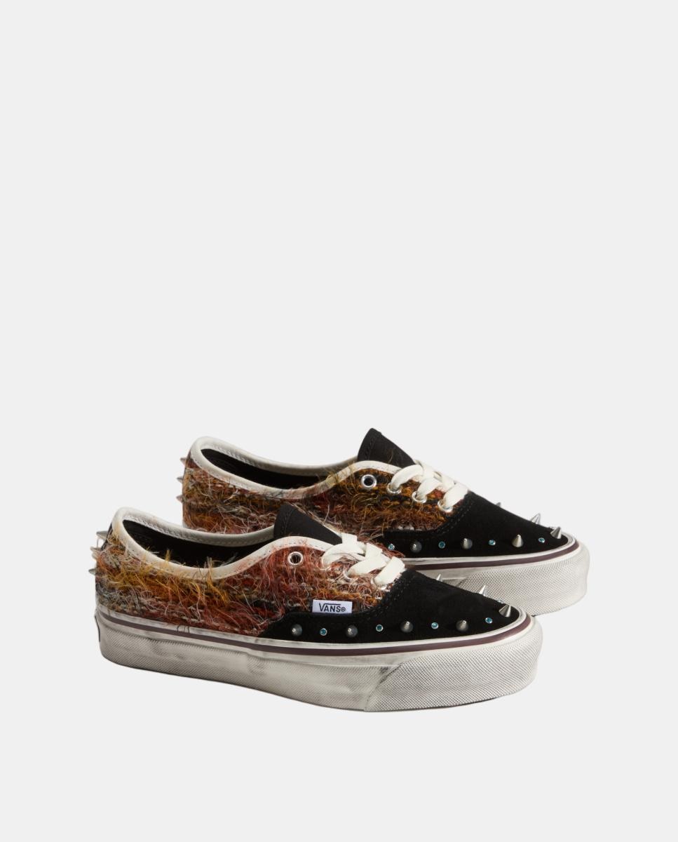 LX Authentic 44 Mohair BLACK/MULTIpara Mulher Preto / Castanho-2