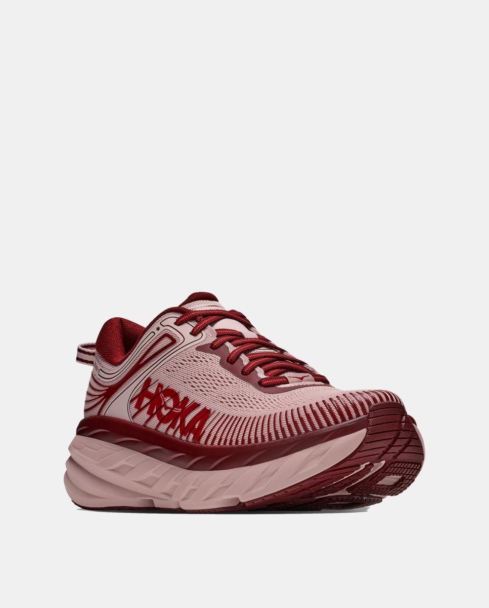 Hoka W BONDI 7 para mujer - Rosa / Rojo Rosa / Rojo-6