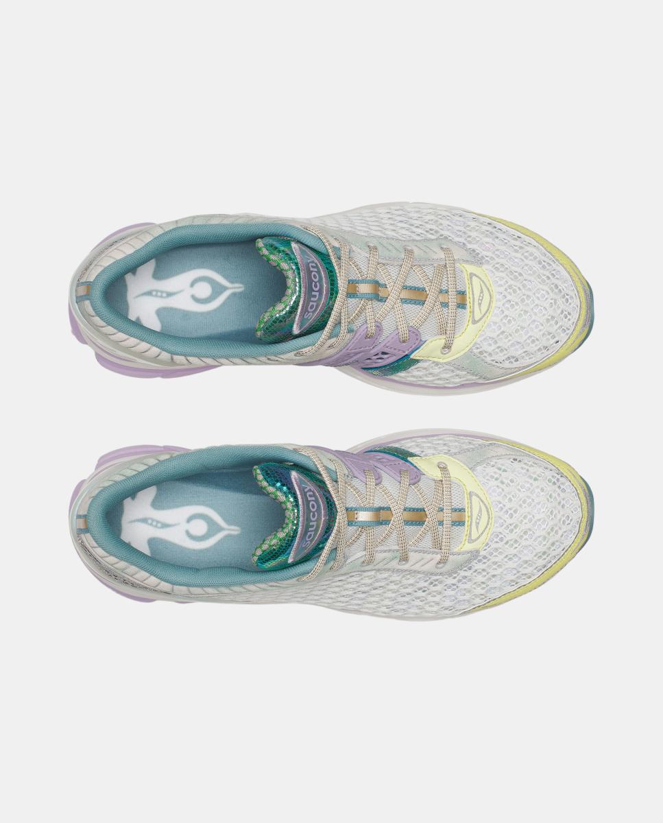 Saucony PROGRID PARAMOUNT para mulher Branco / Rosa-5