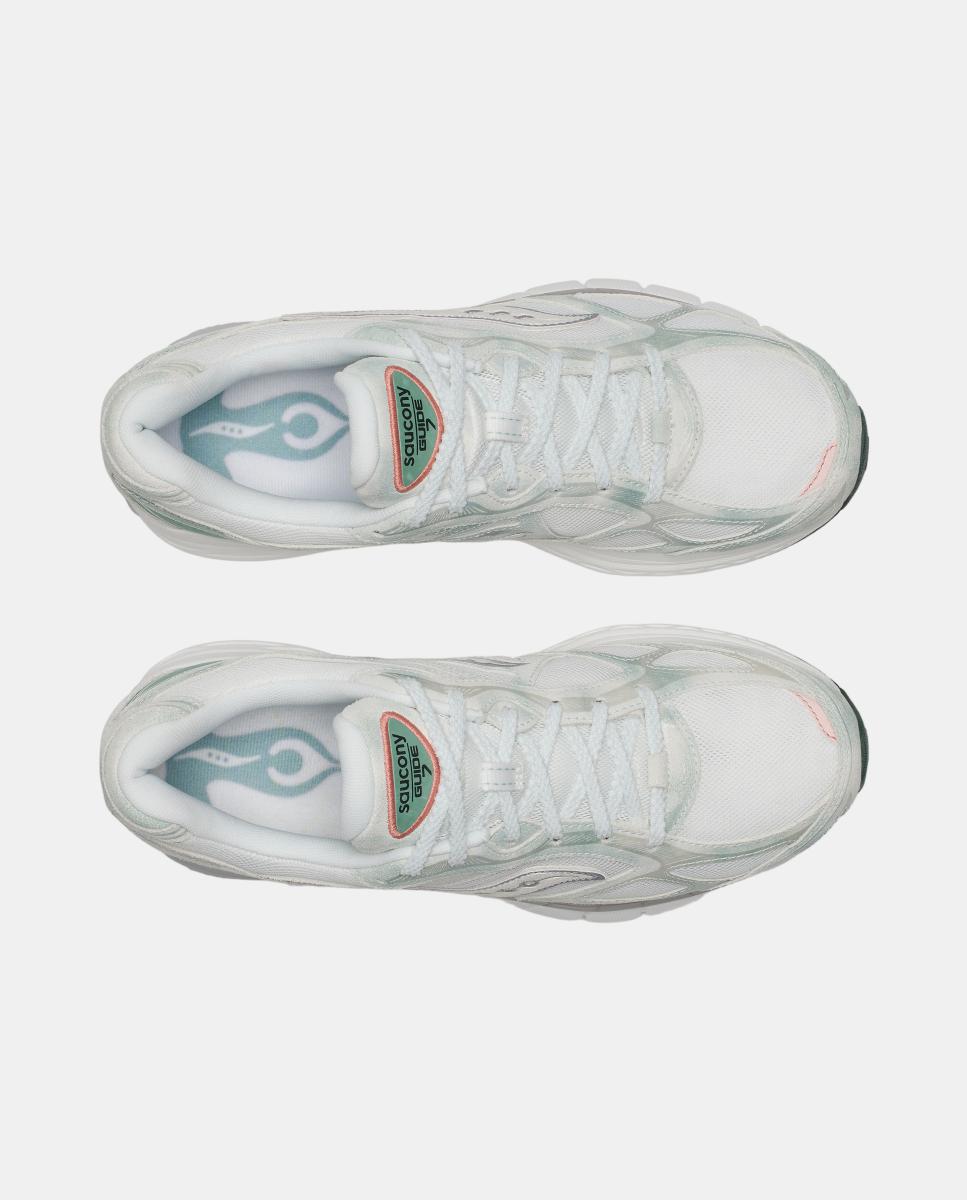Saucony PROGRID GUIDE 7 para mulher Verde / Branco-5