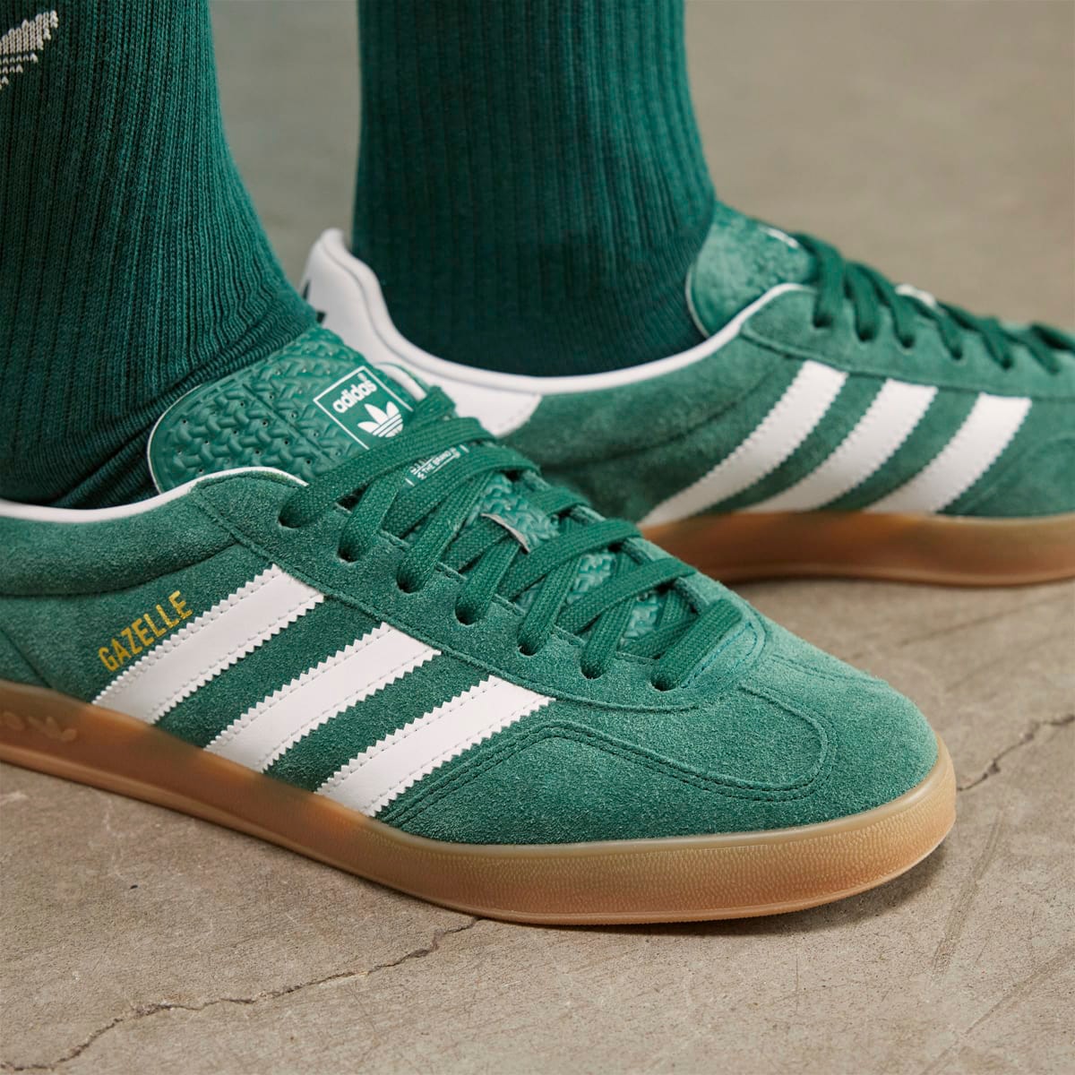 Zapatillas casual de hombre Gazelle Indoor Adidas Originals - Verde Verde-9