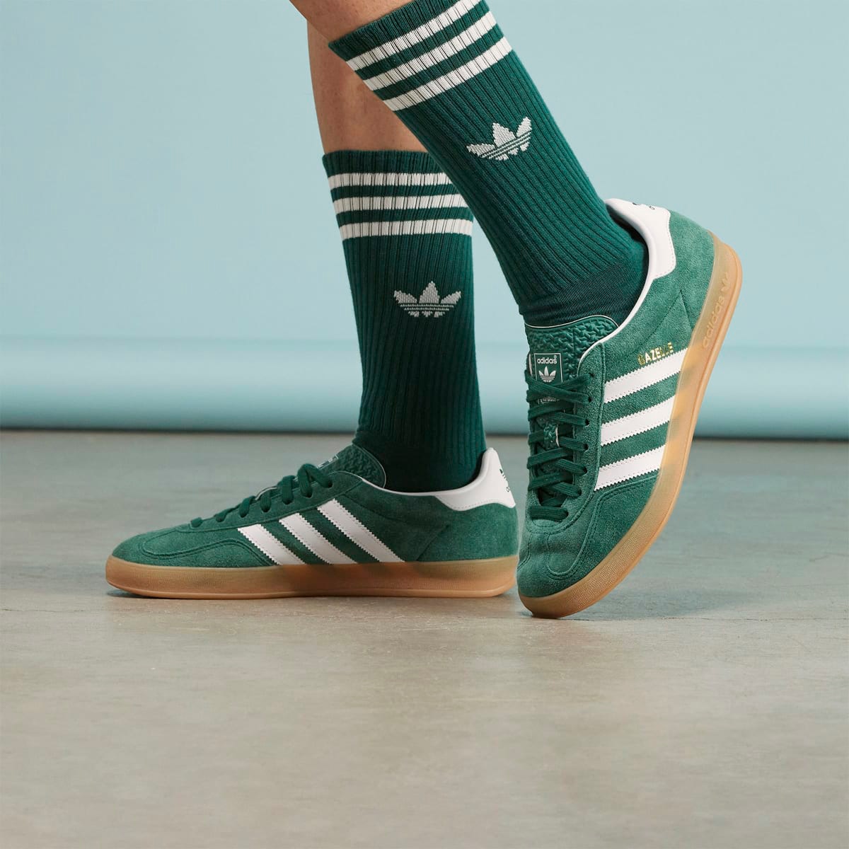 Zapatillas casual de hombre Gazelle Indoor Adidas Originals - Verde Verde-10