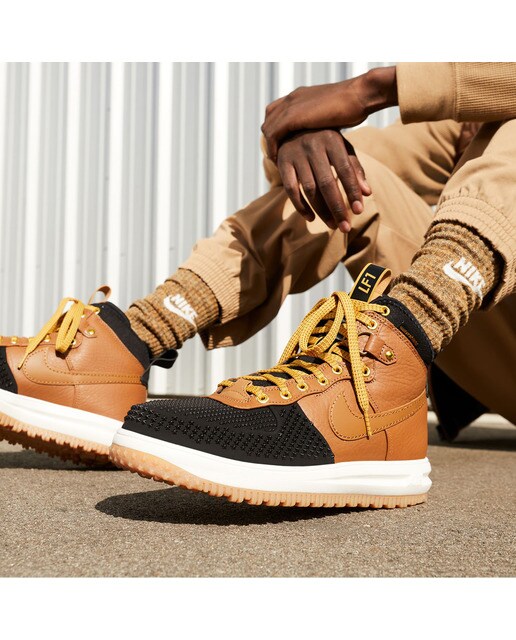 Sapatilhas Casual de Homem Lunar Force 1 Preto / Castanho-10