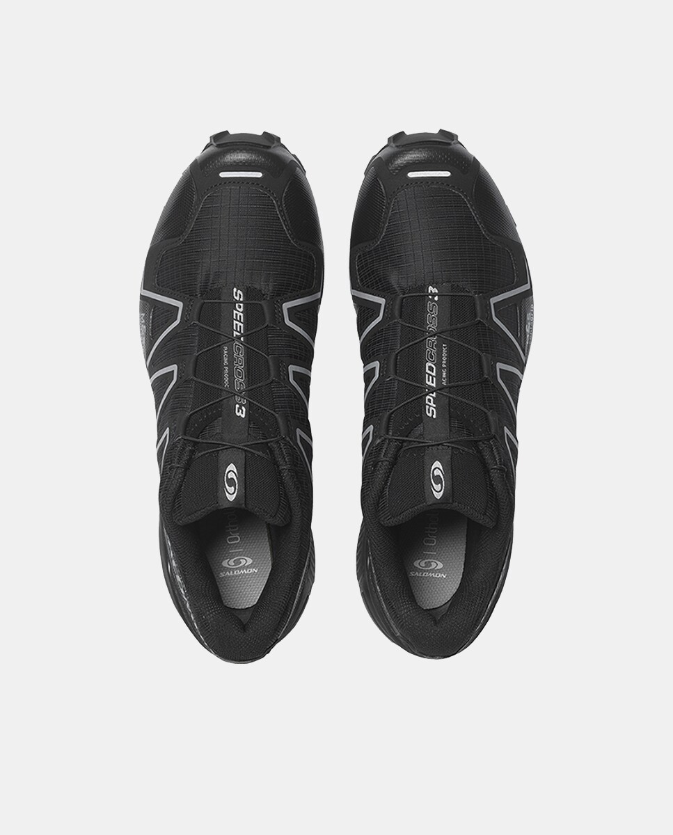 Salomon SPEEDCROSS 3 para hombre y mujer Negro / Gris-3