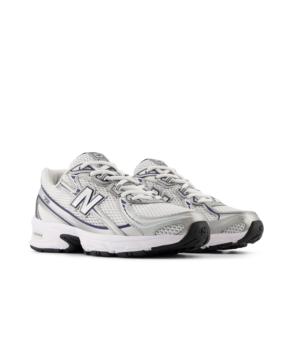 New Balance 740 para mujer - Blanco / Azul marino Blanco / Azul-2