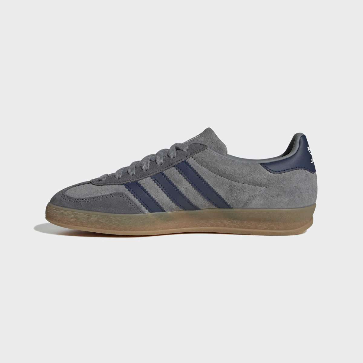 Sapatilhas Casual Gazelle de Homem Cinzento-4