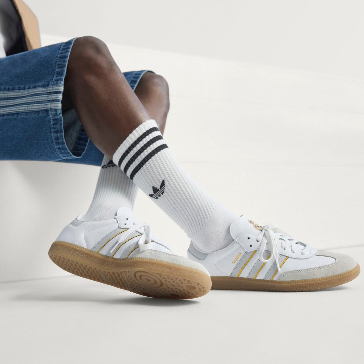 Sapatilhas Casual de Homem Samba Real Madrid Branco-9