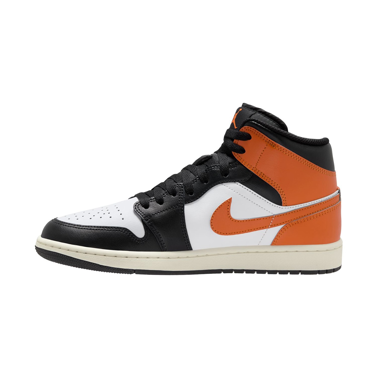 Sapatilhas Casual de Homem AIR Jordan MID 1 Laranja / Preto-4