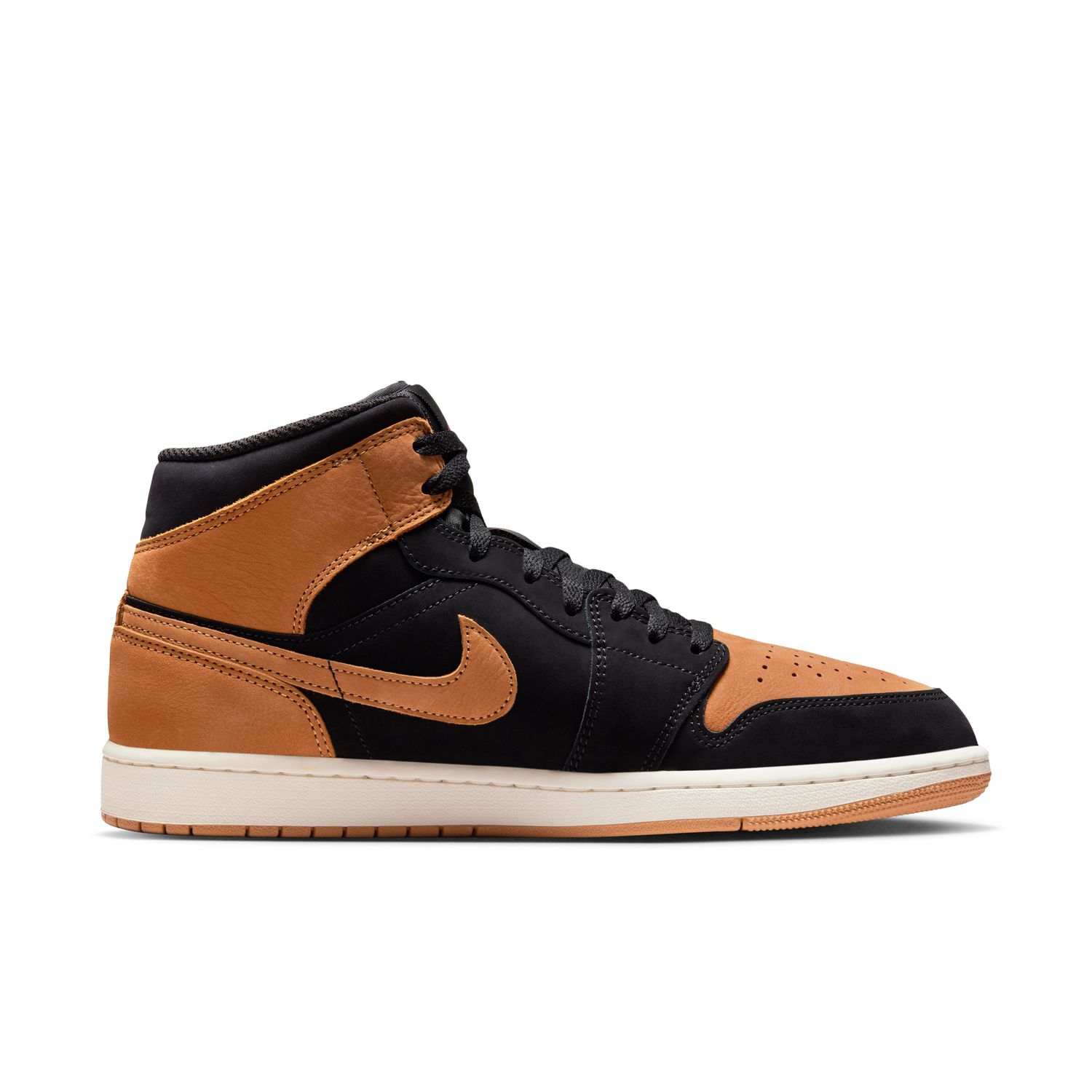 Sapatilhas Casual de Homem Air Jordan 1 Mid SE Preto-1