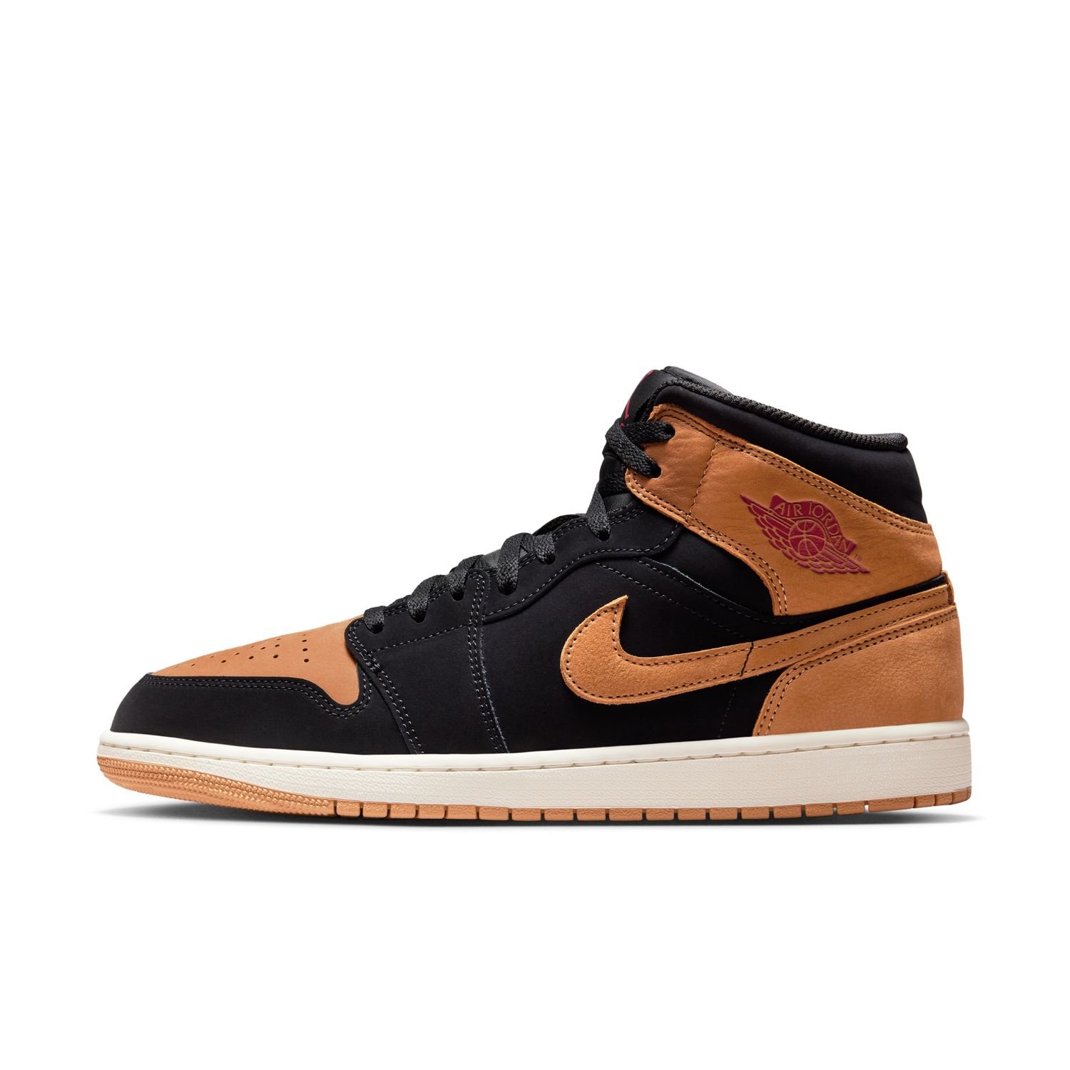 Sapatilhas Casual de Homem Air Jordan 1 Mid SE Preto-5